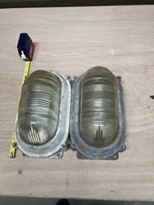 2 x Vintage Coughtrie Glasgow Bulkhead Lights, Spares Or Repair