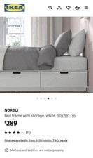 IKEA Nordli Single Bed With Drawers