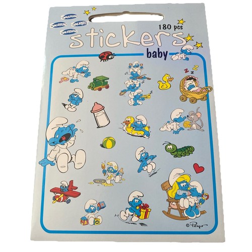 Smurfs stickers baby - stickers,
