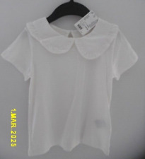 H&M Girls 4-6 Years Short Sleeve cream  Summer Top NEW with Tags RRP £5.99.