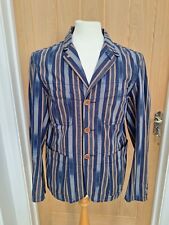 Pretty Green Blazer Jacket Boating Yachting Striped Mod - Blue - Size Medium