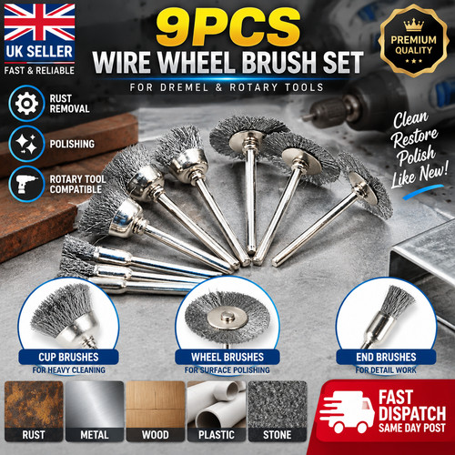 9pcs polishing wire - wire, wheel