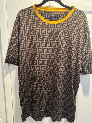 Fendi men shirt zucca - men's, t-shirt