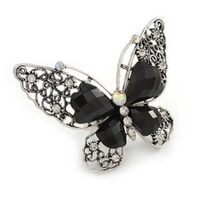 Large Clear Crystal, Black