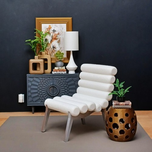 Scale white chair - ⚪1/6,