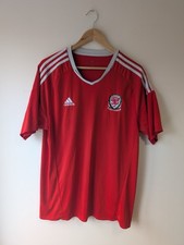 Wales Football Shirt Home 2014/2015 Adidas Mens Size Extra Large