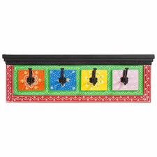 vidaXL Coat Rack Black 80 x 25