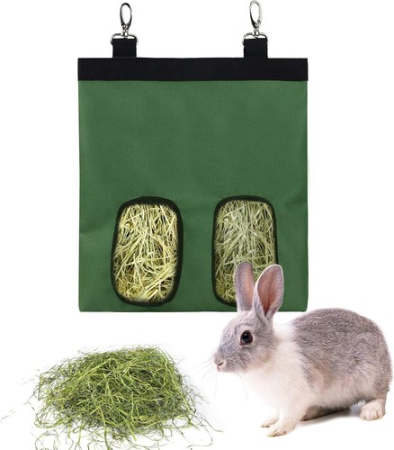 Rabbit hay feeder bag hanging - hay,