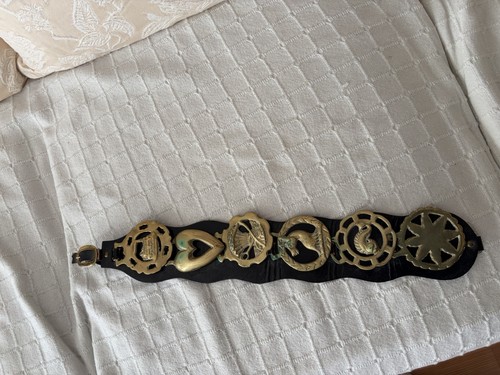 Leather display strap - display, for