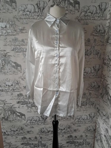 Satin off white - , blouse