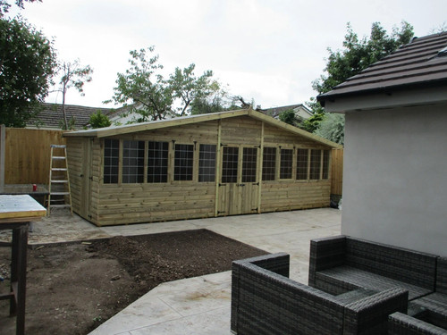 Summer house log - lap, t&g