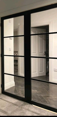 Modern black wood internal - modern,