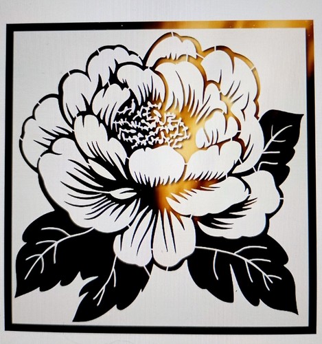 Large peony flower reusable - large,