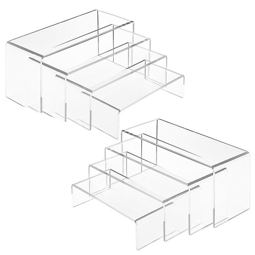 Clear acrylic cube risers - acrylic,