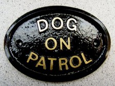 DOG ON PATROL - HOUSE DOOR
