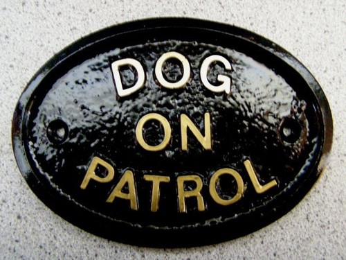 Dog patrol house door - patrol,