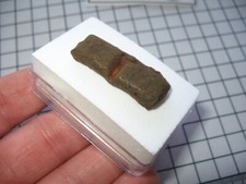 WWI WW1 Battle of the Somme Mills Shell shrapnel in display case #2