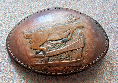 Box1 leather metal - metal, belt