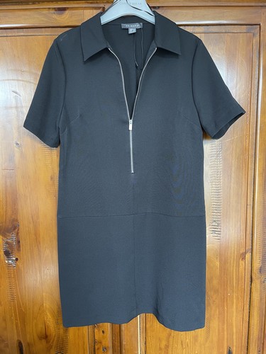 Primark black zip collar - black, short