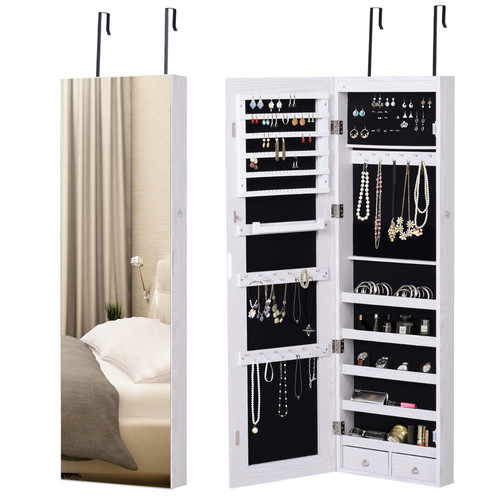 Lockable mirrored jewellery - lockable,