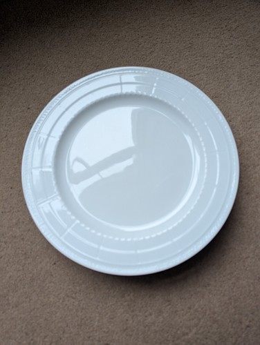 Set serving white plates - set,