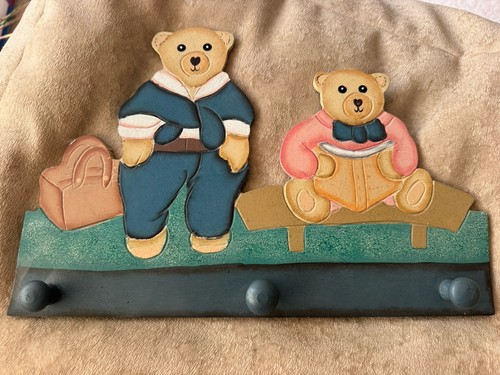 Vintage wooden coat pegs - vintage, for