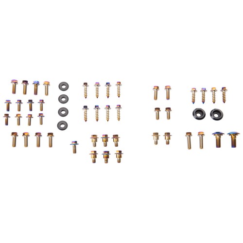 Warp titanium body bolt kit - titanium,