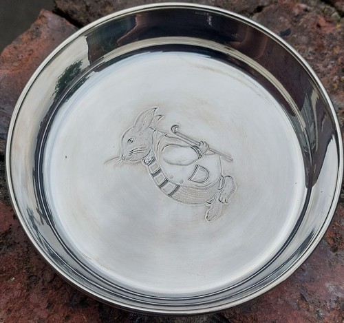 Pewter baby plate porringer - pewter, /porringer