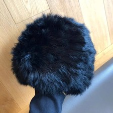 Women Real Rabbit Fur Hat Russian Cossack Cap Beanie Knit Elastic Ushanka Warm