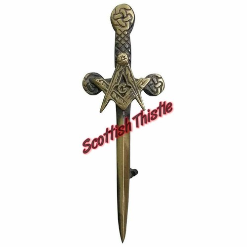 New scottish kilt pin masonic - pin,