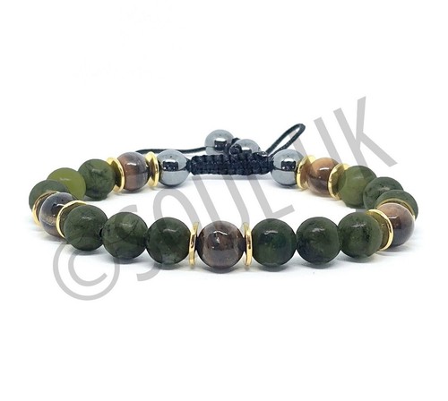 Olive green jade - olive, tigers