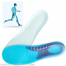 Mens Arch Support Orthotic Absorb Shock Gel Insoles Mens Size 8 9 10 11 12