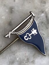 Benzie Corum Watch Cowes Admirals Cup Silver Enamel Yacht Burgee Pin