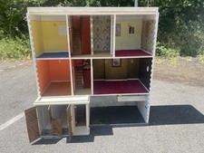 HUGE ANTIQUE/ VINTAGE DOLLS HOUSE PINK & WHITE EDWARDIAN STYLE 