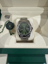 Rolex DateJust II 41mm 116300 Fluted Bezel With Green Arabic Dial
