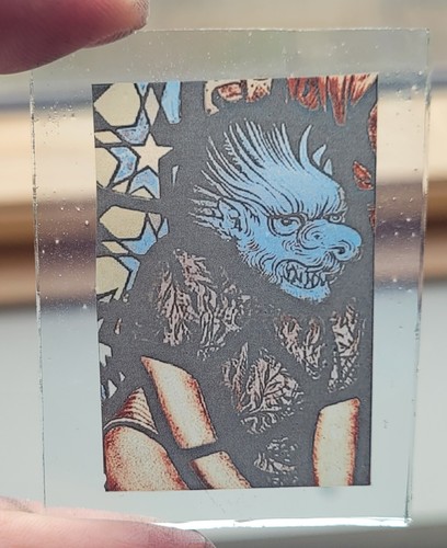 Stained glass devil kiln - glass,