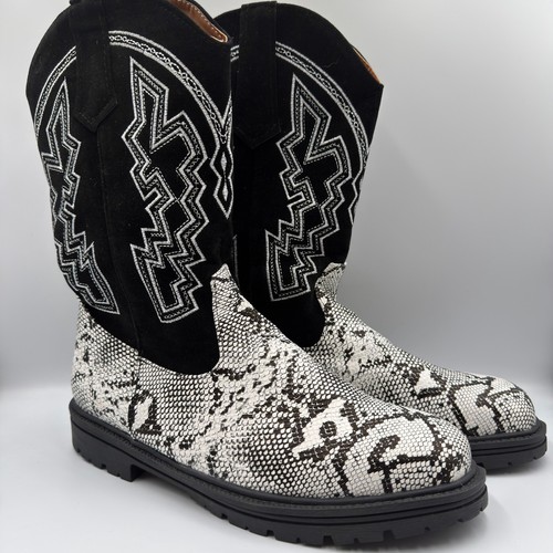 Black faux snakeskin - faux,