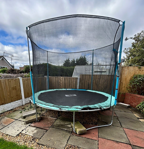 Spring powered trampoline - spring,
