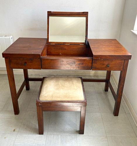 Wood dressing table vanity - wood,