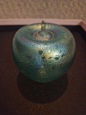 Heron Glass. Medium Green Apple.  13cm. Handmade In Cumbria