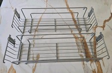 Ikea Hook Over Stainless Steel Shelving Units Storage Part of a Ikea System. 