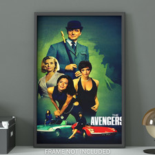 The Avengers Retro TV Poster