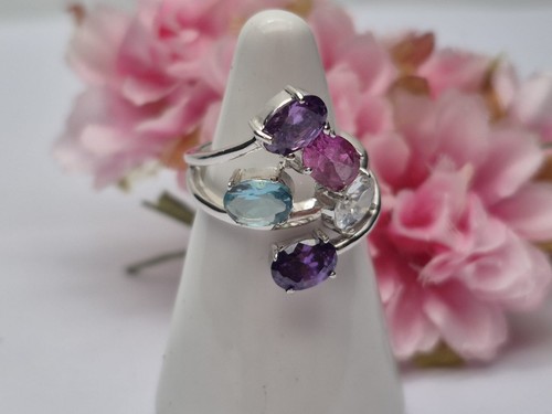 Sterling silver multi gemstone - sterling,