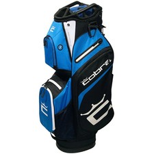 Cobra Signature Cart Bag with 14 Way Divider 9 Pockets & Rain Hood - Black/Blue