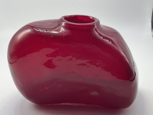 Blown glass vase - , heavy