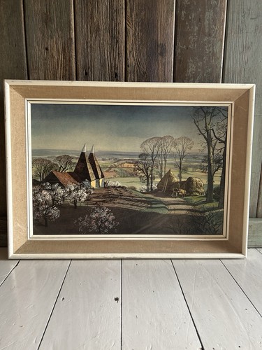 Large vintage print landscape