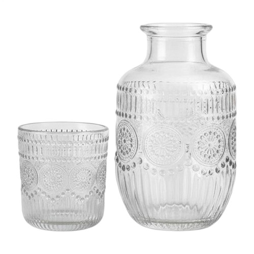Bedside water carafe glass - bedside, &