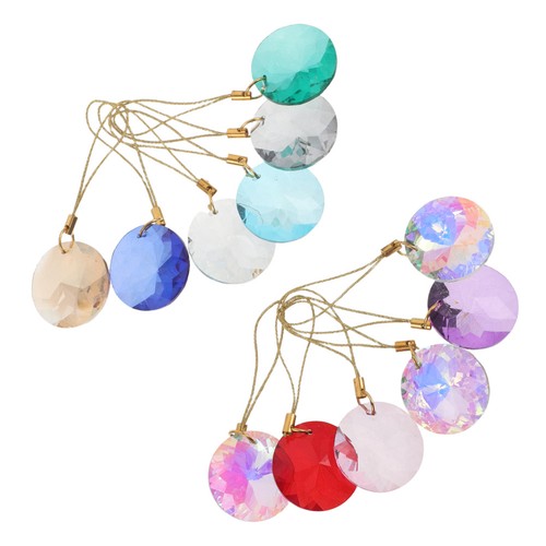 12pcs colorful crystal sun - crystal,