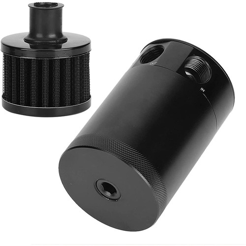 Oil catch breather can baffled - breather,