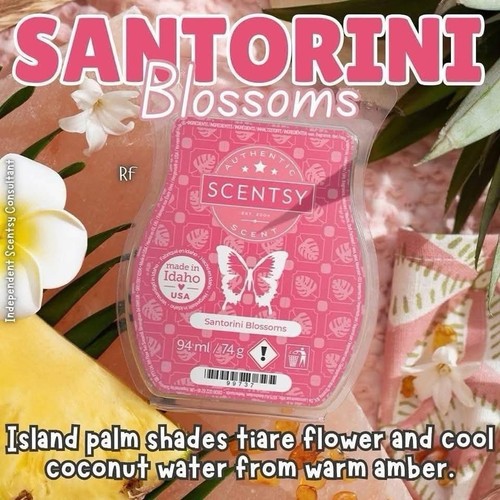 Scentsy santorini blossoms wax - santorini,